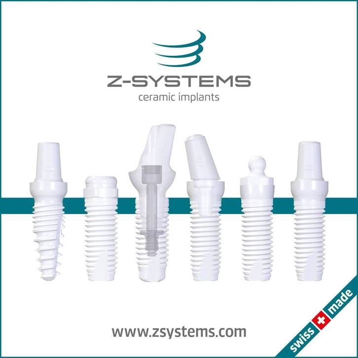 z-systems - swiss made: ceramic implants, weiße Zahnimplantate.
